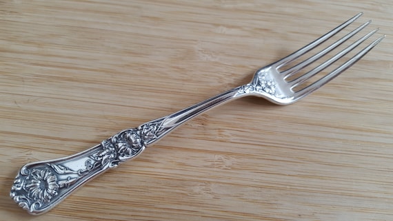FABULOUS Antique Wm A Rogers 1906 GRENOBLE/GLORIA Dinner Fork 7 3