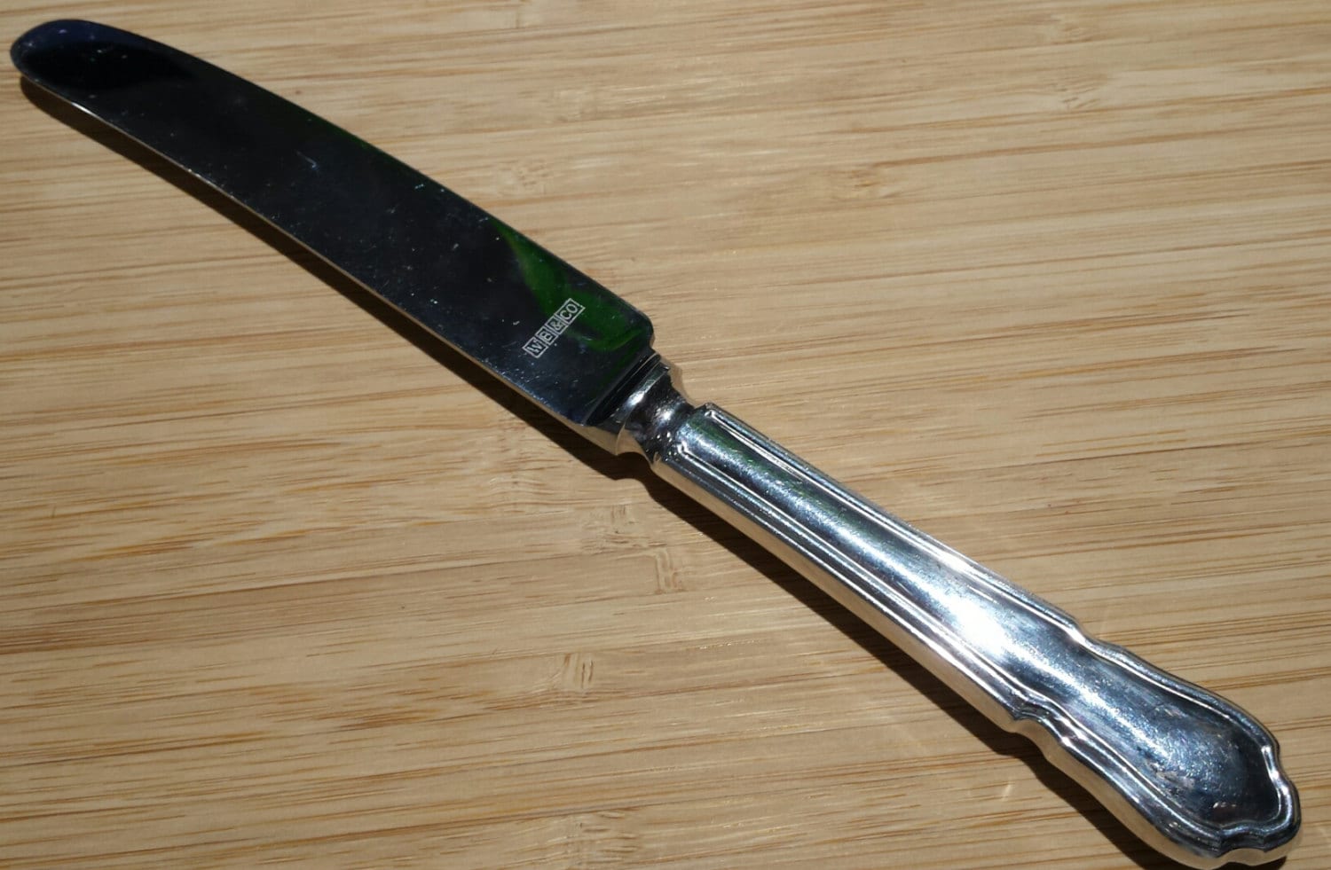 Vintage Mutual HIRAM WILD SHEFFIELD Hollow Dinner Knife 8 1/2