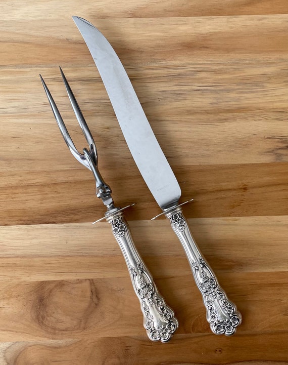 Antique GORHAM Sterling 1899 BUTTERCUP Large Roast/carving Knife