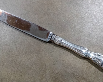 ALVIN STERLING ナイフ　Chateau Rose 純銀　ビンテージ Chateau Rose by Alvin Sterling Silver Flatware Set Service 24