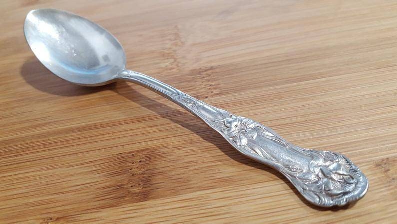 Antique WILLIAMS 1880 Silver WILLIAMS TWO Teaspoon 6 Set of 8 Etsy