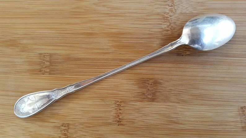 Antique Wm A Rogers 1910 LA CONCORDE Iced TeaspoonMuddler Spoon 8
