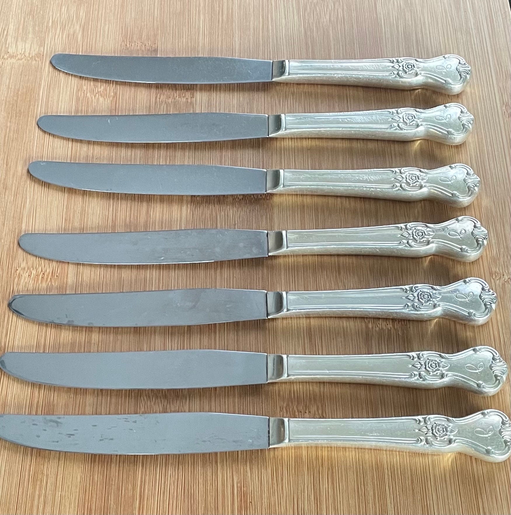 Vintage Old Company Silver 1960 SIGNATURE Modern Hollow Dinner