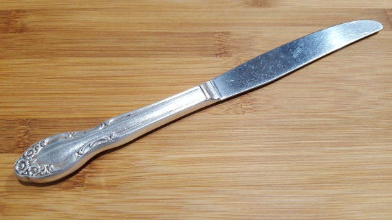 Vintage Wm Rogers 1955 LADY Densmore/basque Rose Modern Hollow