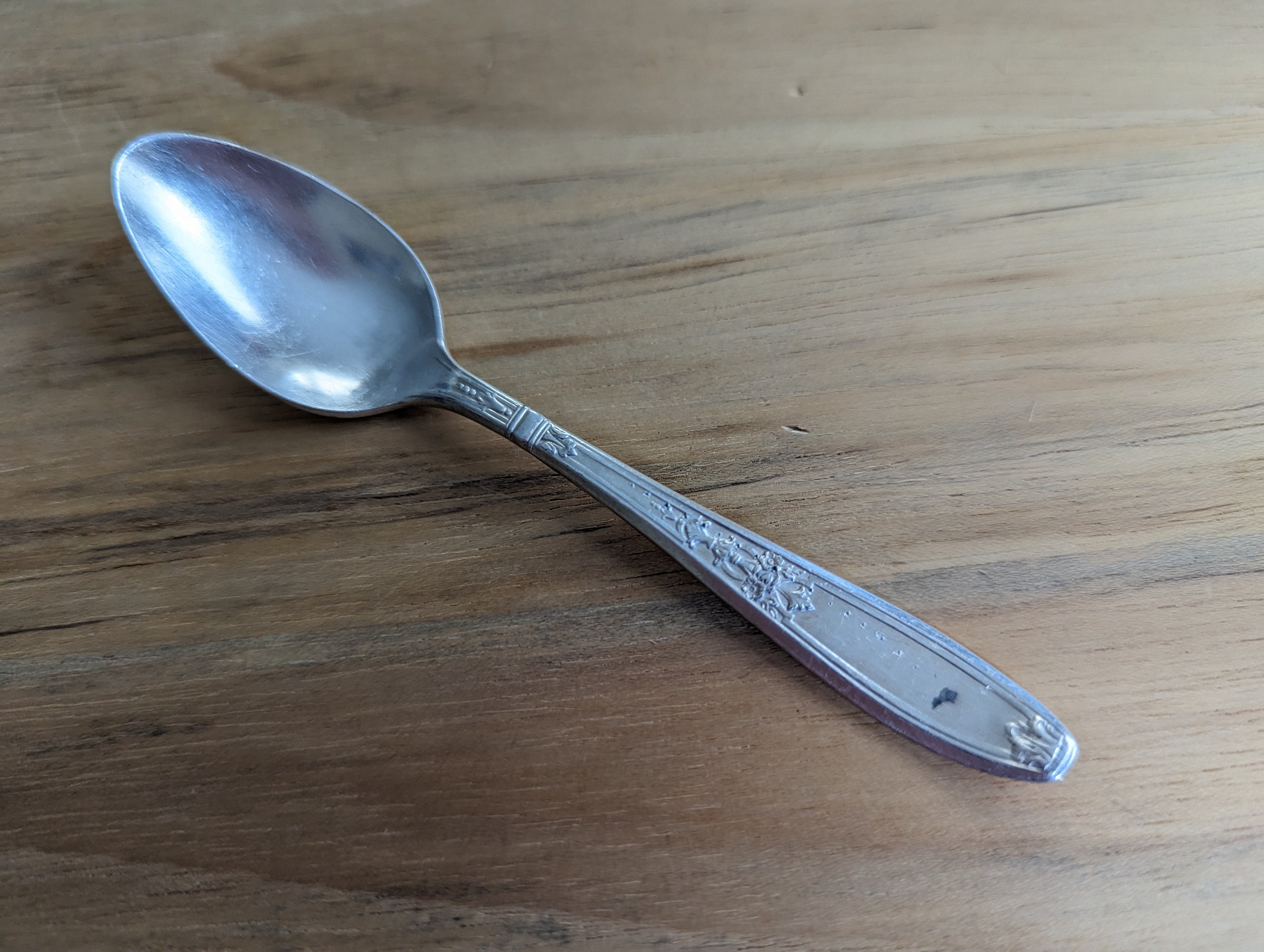 Antique 1847 Rogers Bros Silver 1919 AMBASSADOR Demitasse Spoon 4