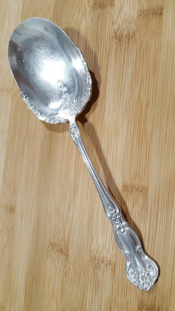 Evening Star by Community Plate Silverplate Pierced Olive Spoon Custom Made