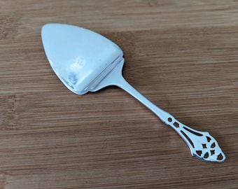 Antique Sterling Pierced Handle Solid Individual Dessert/Pastry Server 5 1/8"