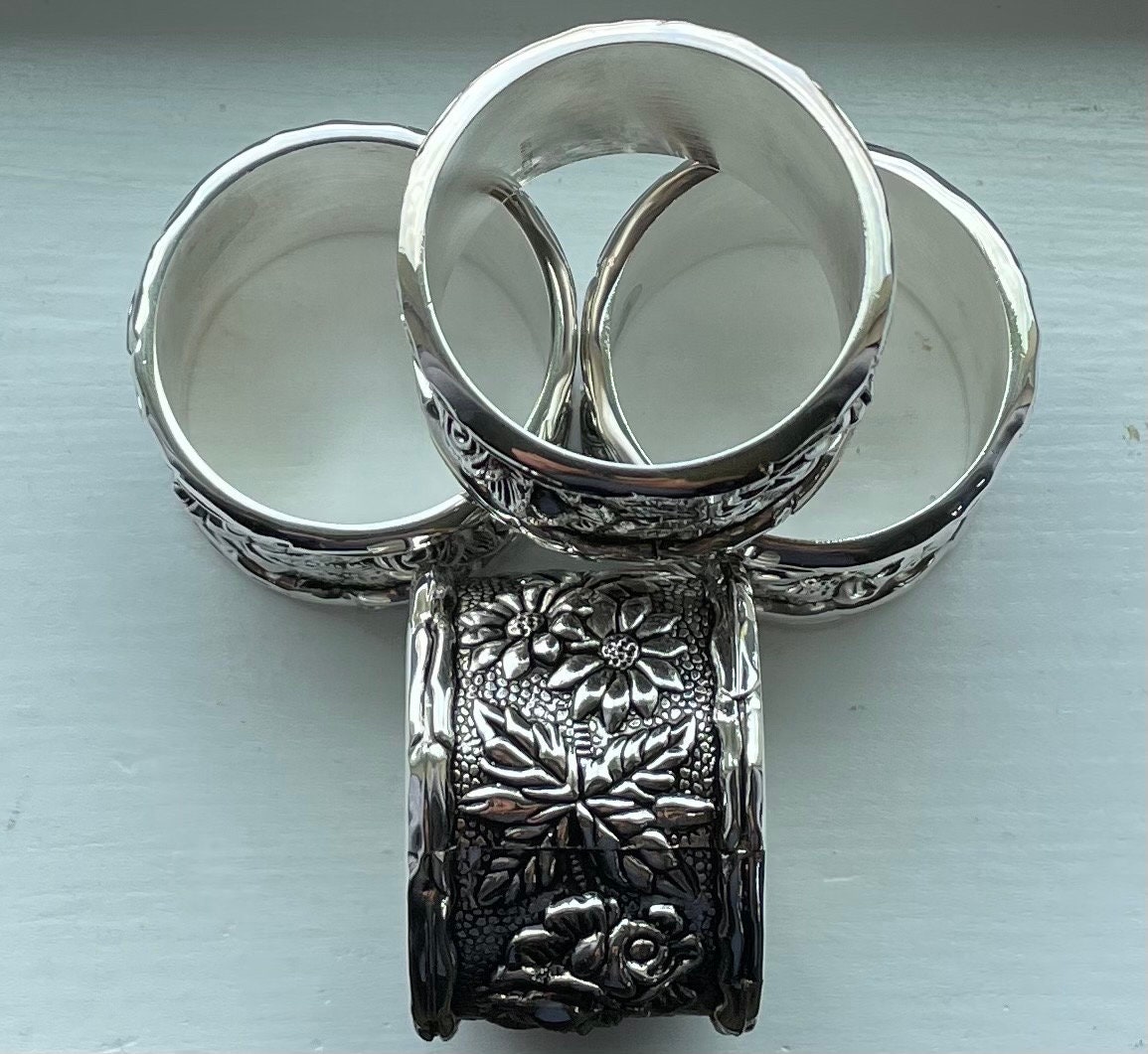 Silversmith Rings Gorgeous Vintage Elegant AMERICAN SILVERSMITHS COLLECTION by Godinger ...
