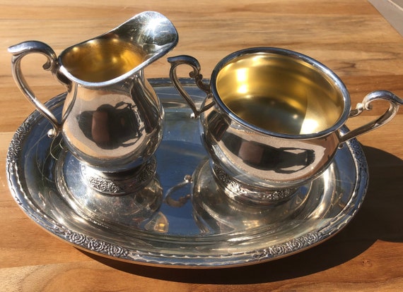 Vintage International Silver CAMILLE 3-piece Gold Wash Bowl