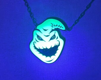 Oogie Boogie Glow in the Dark Nightmare Before Christmas Necklace