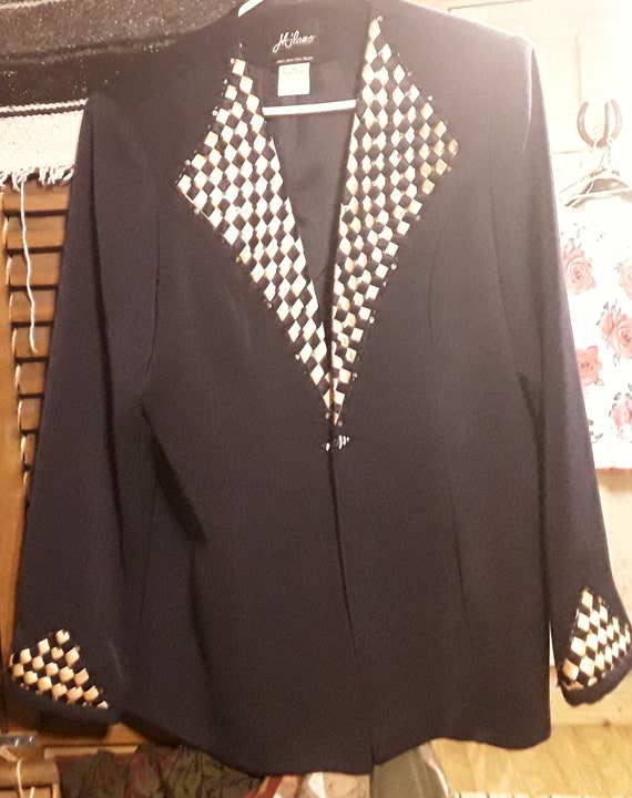 navy satin jacket ladies