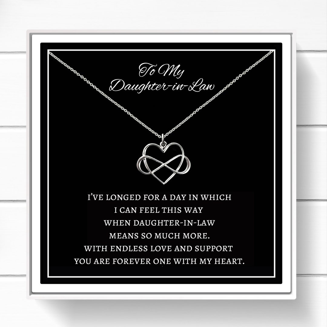 Daughterinlaw Gift Necklace Daughter in Law Birthday Gift Etsy