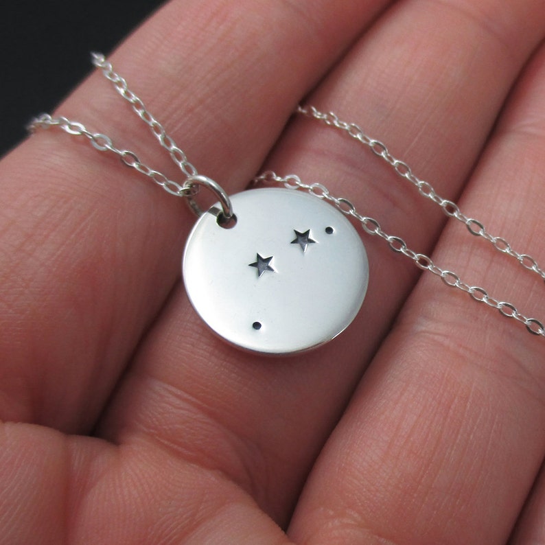 Aries Constellation Necklace Sterling Silver Aries Necklace - Etsy