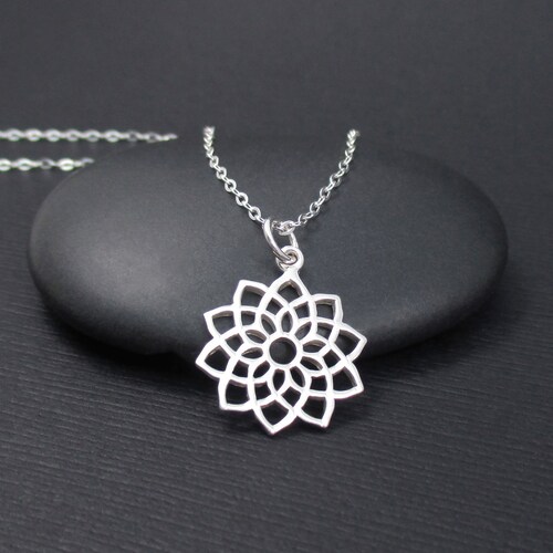 Crown Chakra Necklace Sterling Silver Crown Chakra Charm Etsy