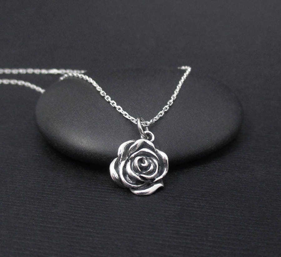 Silver rose chain deals