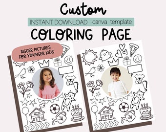 Custom Coloring Page - Instant Download