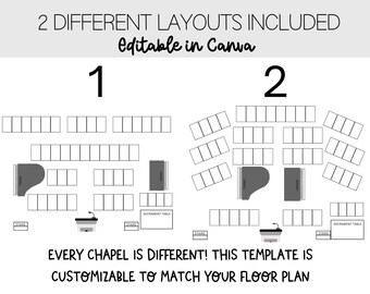 LDS Chapel Seating Chart for Primary Program, Choir, ETC