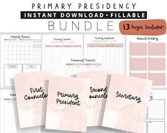 Primary Presidency Bundle - Instant Download