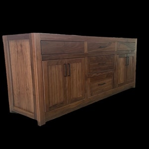 Walnut Full Double Vanity Base