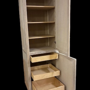 White Oak Bathroom Cabinets