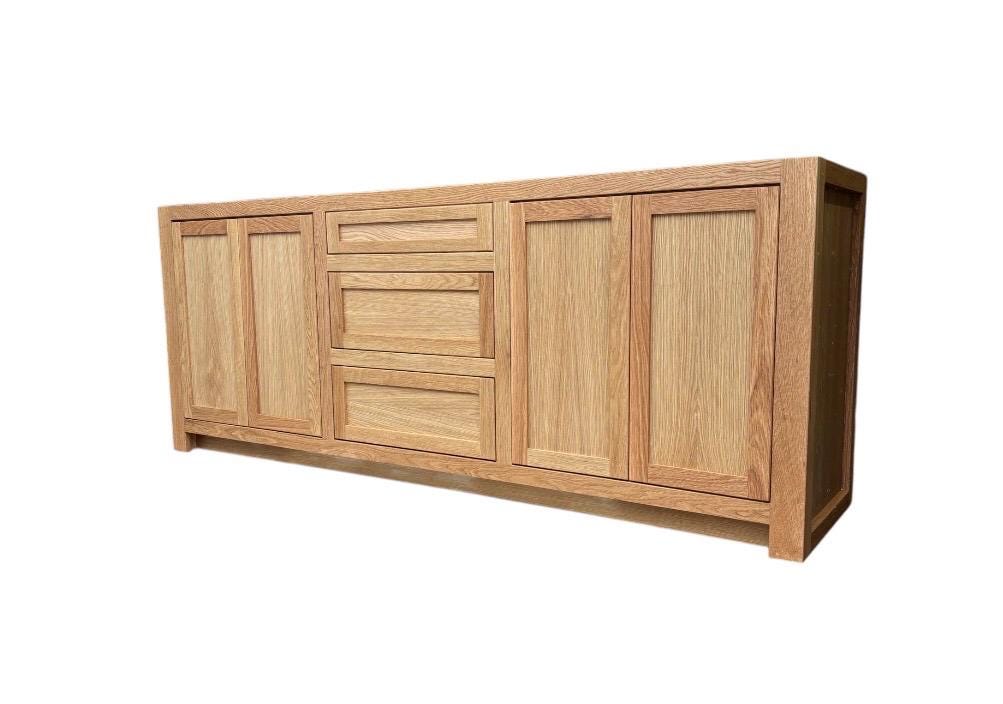 White Oak Bathroom Double Vanity
