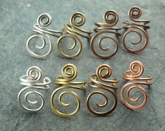 Ear clamp *selection*, earcuff, handmade jewelry, hammered, copper jewelry, Celtic, silver jewelry