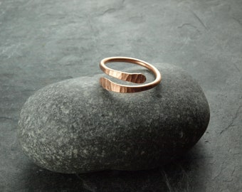 Ring - copper, hammered, celtic, viking