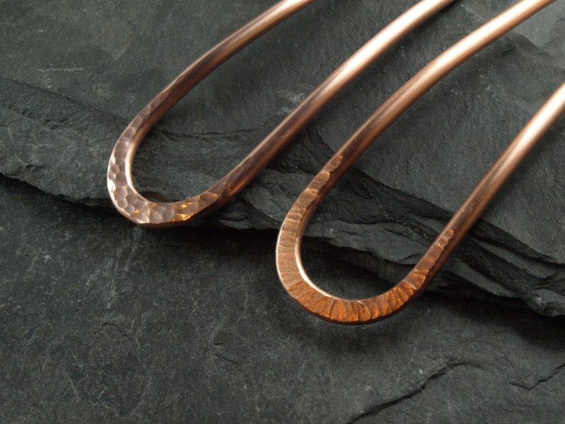 fork,hair fork, copper image 8