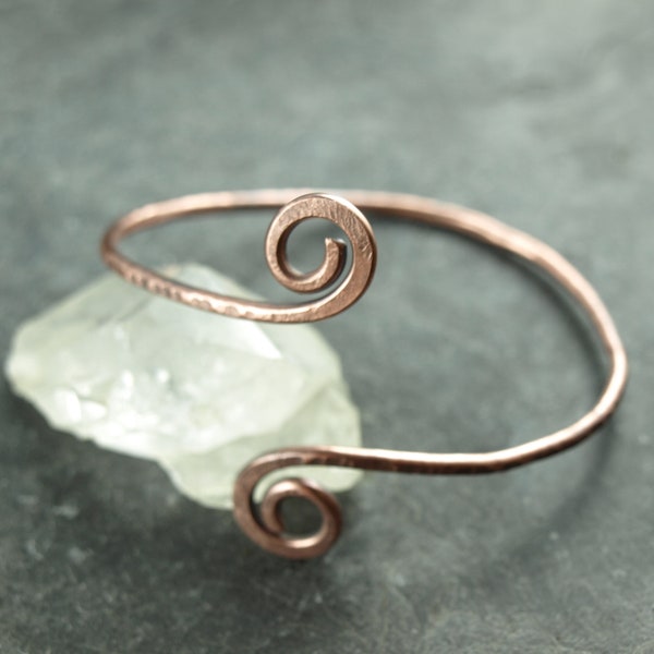 Armreif, Kupfer unbehandelt, Kupfer antik *Auswahl*,Kupferschmuck,Drahtschmuck,filigran,Spirale,viking