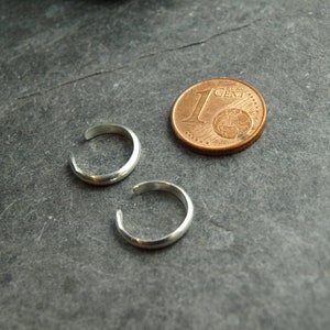 earcuffs, pair, silver image 4