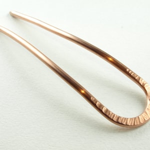 fork,hair fork, copper image 1