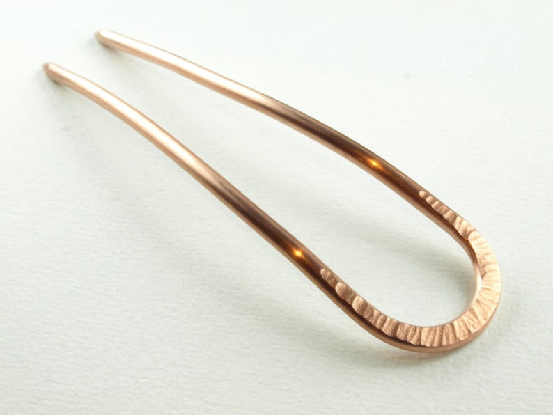 fork,hair fork, copper image 1