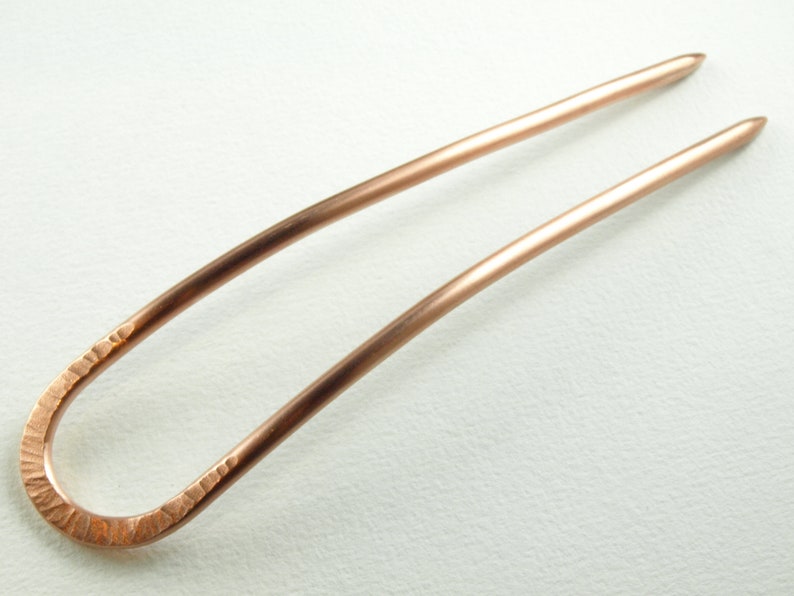 fork,hair fork, copper image 2