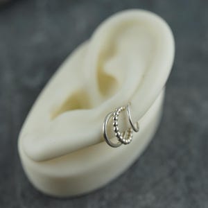 Ohrklemme, earcuff - Silber - 3er Set, Geschenk, Silberschmuck, Freundin, Frau, Ohrschmuck