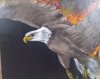 Eagle Spirit Animal Original Painting, Eagle Guide