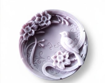 Jabón de leche de cabra de lujo, elige tu fragancia, jabón con aroma a pájaros, hecho en Idaho, 99 g (3.5 oz).