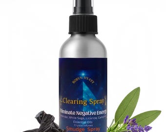 Lavender Sage Smudge Spray, Aura Cleansing Mist (5oz)