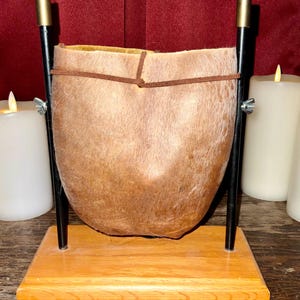 bull scrotum tobacco pouch Kangaroo Medium Size With Stamp / Oddities / Coin / Dice Bag / White Elephant Gift / #1219 Scrotum gift shop