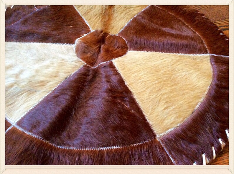 Cowhide rug or wall Hanging. Handmade genuine bovine hide. Etsy