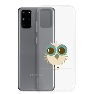 Clear SAMSUNG Phone Cover Case with Cute Owl - Original Art Cartoon Phone Cases