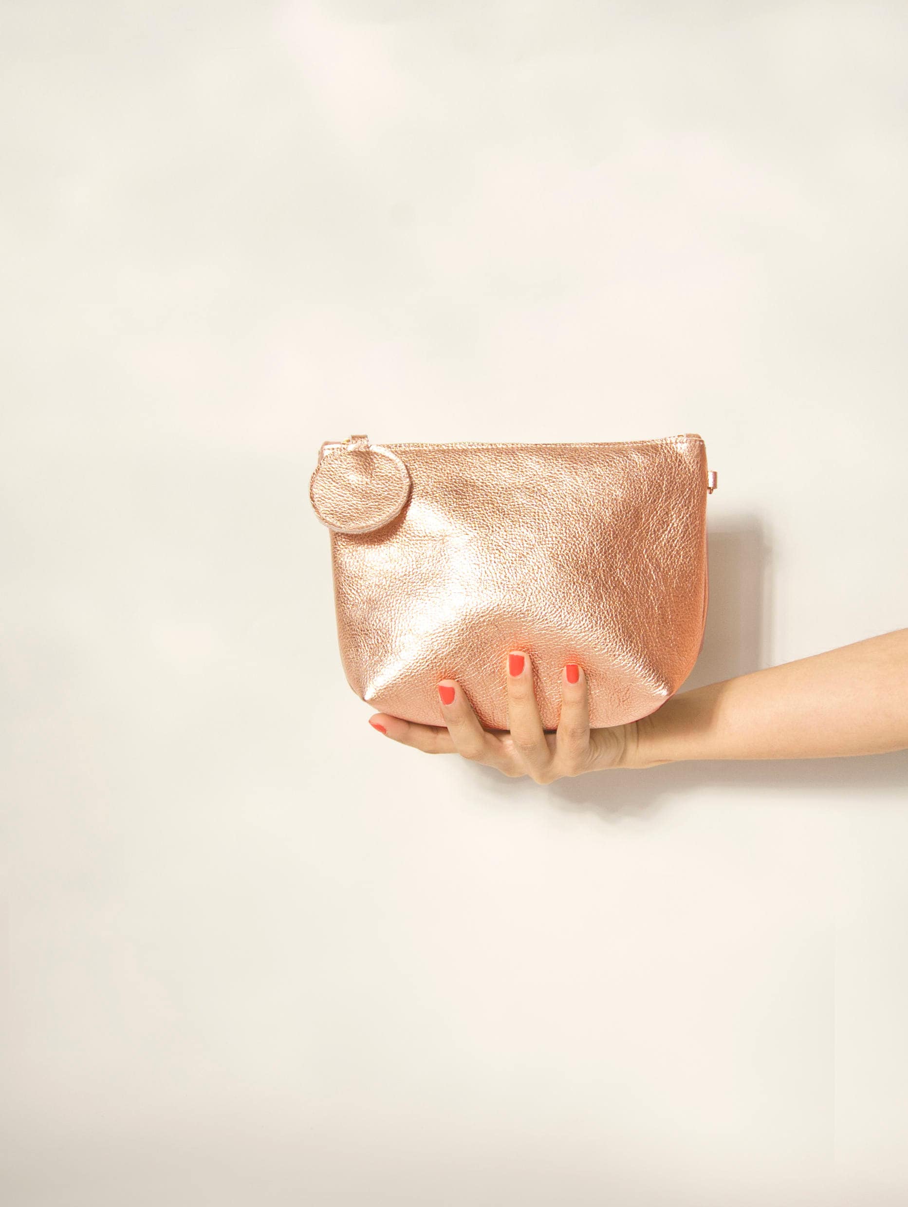 Monsoon Pearly Butterfly Glitter Shoulder Bag in Rose Gold | Endource