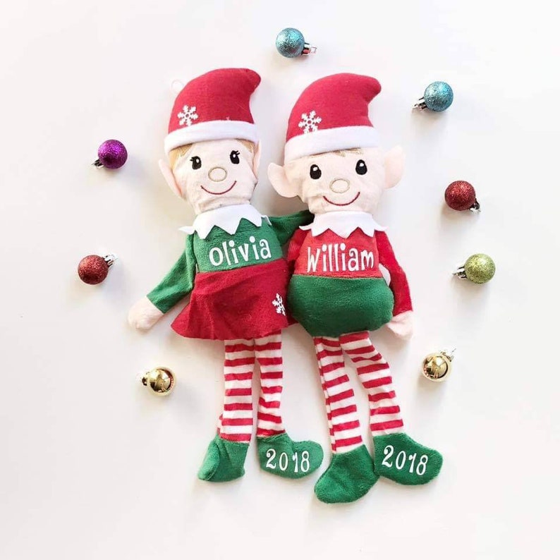 plush christmas elves