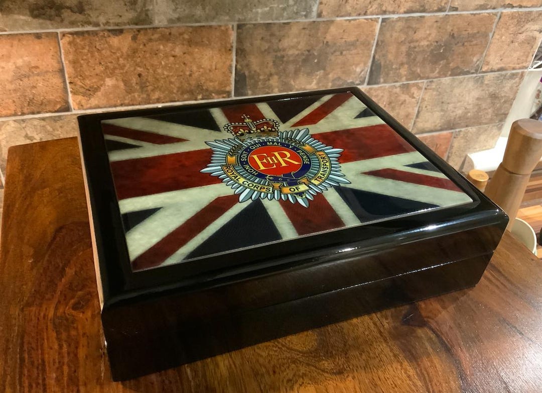 Black Box Rct Personalised RCT Royal Corps of Transport Military Medals Box With ...