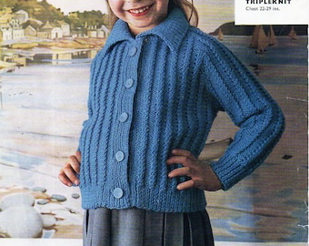 Ladies SUMMER TUNIC JUMPER button front KNITTING PATTERN Aran 34-38in pockets