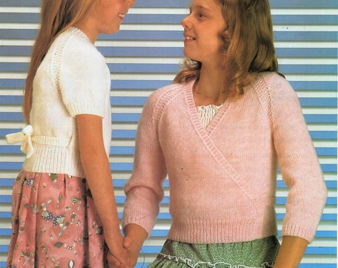 Girls Ballet Cardigan Knitting Pattern Pdf Ballet Top Etsy UK