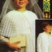 Vintage childrens crochet cape cardigan Crochet pattern PDF download DK / 4ply girls cape bridesmaid Confirmation 26-30" Instant Download