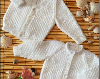 Baby Jackets Hat And Blanket Chunky Chenille Cardigans