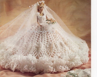 free crochet barbie wedding dress pattern