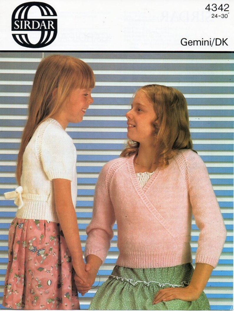Girls Ballet Cardigan Knitting Pattern Pdf Ballet Top Etsy UK