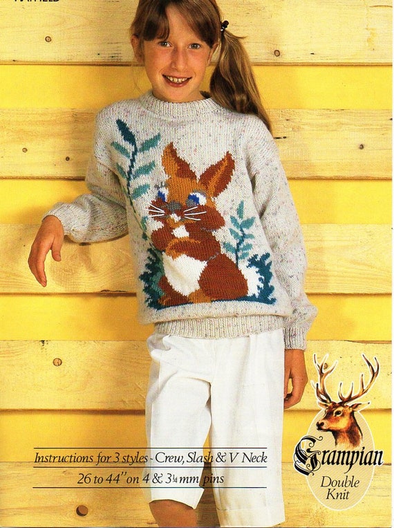 rabbit jumper knitting pattern
